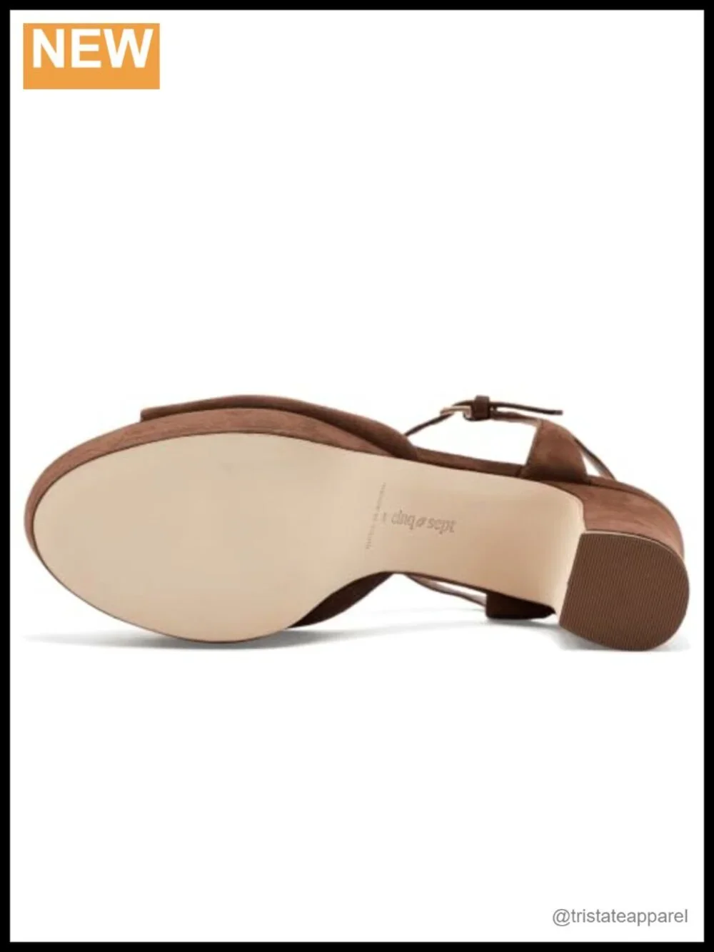 Suede Platform Sandals Block Heel Ankle Strap Buckle Open Toe Padded